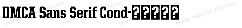 DMCA Sans Serif Cond字体转换